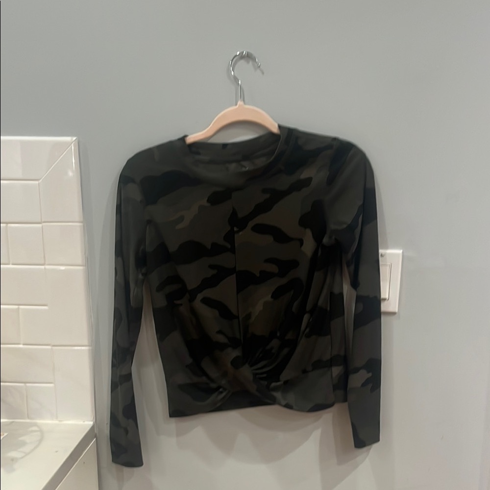 Camouflage Long Sleeve Top